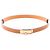 Cinto Hermès Kelly em couro Epsom marrom e dourado