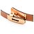 Cinto Hermès Kelly em couro Epsom marrom e dourado - vista 3
