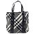 Burberry Nova Check Tote aus Canvas mit Karomuster Small - Ansicht 2