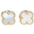 Orecchini a lobo Van Cleef & Arpels Sweet Alhambra in oro giallo 18K e madreperla