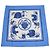 Hermès Pañuelo Hermes Blue,White Silk Ex-Libris 90