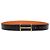 Hermès Hermes Black,Orange Box Calf and Clemence Leather Reversible Idem Belt