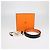 Hermès Hermes Black,Orange Box Calf and Clemence Leather Reversible Idem Belt - view 8