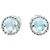 David Yurman Sterling Silver 14K Gold Blue Topaz Petite Chatelaine Stecker-Ohrringe