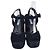 Prada Navy Blue Suede Ankle Strap Platform Sandals