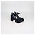 Prada Navy Blue Suede Ankle Strap Platform Sandals - view 2