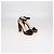 Sandali platform con cinturino alla caviglia in velluto e pelle marrone Jimmy Choo - vista 2