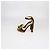 Sandali platform con cinturino alla caviglia in velluto e pelle marrone Jimmy Choo - vista 4