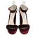 Sandali platform con cinturino alla caviglia in velluto bordeaux e pelle Jimmy Choo