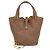 Hermès Borsa Hermes Picotin Lock 22 in pelle Clemence marrone