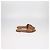 Sandali bassi Lock It in pelle marrone Louis Vuitton - vista 3
