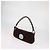 Borsa Demi Valentino in camoscio marrone scuro con firma V Crystal - vista 2