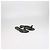 Valentino Sandali Flat Thong Rockstud con Fiocco in Gomma Nera - vista 2