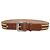 Gucci Brown Leather and Web Fabric Buckle Belt