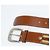 Gucci Brown Leather and Web Fabric Buckle Belt - view 5