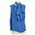 Emilio Pucci Blue Silk Asymmetrical Top