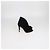 Stivaletti Peep Toe in camoscio nero Gianvito Rossi - vista 3