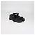 Sandali platform Chanel in pelle matelassé nera con Velcro - vista 2
