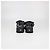 Sandali platform Chanel in pelle matelassé nera con Velcro - vista 5