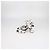 Sandali con tacco largo e cinturino alla caviglia Chanel White, Black Leather CC Print - vista 4