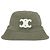 Céline Sombrero bucket Celine de algodón verde con bordado Triomphe