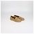 Mocassini Chanel in camoscio tan con fodera in shearling e logo CC - vista 2