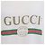 T-shirt Gucci in cotone bianco con logo stampato e effetto distressed - vista 4