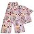 Set Camicia Fluida e Pantaloni Maje con Fantasia Paradisio in Seta Multicolor