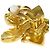 Chanel Vintage CC Flower Clip-On Metallo Texture - vista 4