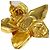 Chanel Vintage CC Flower Clip-On Metallo Texture - vista 5