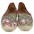 Gucci Espadrillas Basse Blooms in Tela GG Rosa e Beige