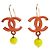 Chanel CC Drop Metal with Beads