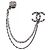 Boucles d'oreilles à chaîne Chanel Coco Mark