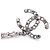 Boucles d'oreilles à chaîne Chanel Coco Mark - vue 4