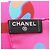 Foulard in seta Chanel Coco Mark con motivo a catena - vista 2
