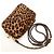 Prada Mini Borsa a Tracolla 1N1674 Cavallino Stampa Leopardata Marrone - vista 5