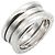 Bulgari Anel Aliança Bvlgari B.zero1 em Ouro Branco 18K