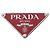 Accesorio de hebilla de cinturón Prada Triangle Logo