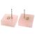Orecchini Chanel CC Square Stud Metal con cristalli e perle sintetiche - vista 2