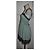 Lanvin Abito Corto in Cotone Verde con Pizzo Nero - vista 3