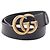 Gucci Ledergürtel mit Double G Schnalle