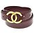 Chanel CC Logo Gürtel Leder schmal