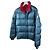 Giacca Piumino Moncler Vintage 90s Blu & Rossa Taglia 3 / L