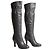 Moschino Cheap and Chic Lederstiefel Grau