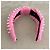 Lele Sadoughi Fascia per capelli imbottita con perle rosa - vista 3