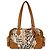 Double Prada Venezia Boston-Tasche aus Leder und Nylon mit Multicolor-Print