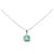 Autre Marque Pt900 Pt850 Smaragd Diamant Halskette