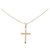 Autre Marque Collana Croce Au750