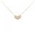 Autre Marque K14 Roségold Diamantenhalskette