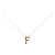 Autre Marque Collar Au750 Initial F Diamond
